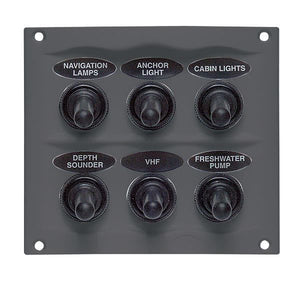 BEP Schalttafel mit 6 Schaltern – 12 V / 24 V