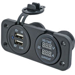 1852 USB-Steckdose Doppelpanel – 12 V Eingang