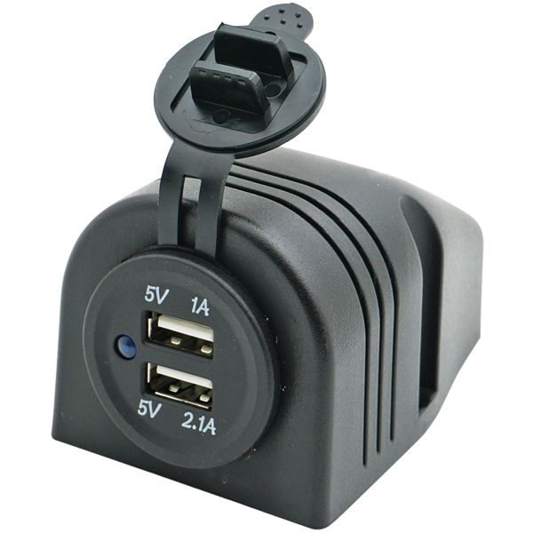 1852 USB-Steckdose – Doppel-USB-Panel 12 V Eingang / 2 × 5 V 2
