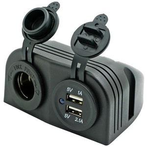 1852 Zigarettenanzündersteckdose 12/24V und USB-Steckdose 5V 2