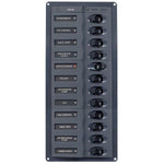 BEP Schalttafel mit 12 Schaltern und Automatiksicherungen