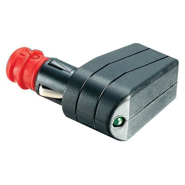 Pro Car Universalstecker 90° – 12/24 V mit LED-Beleuchtung
