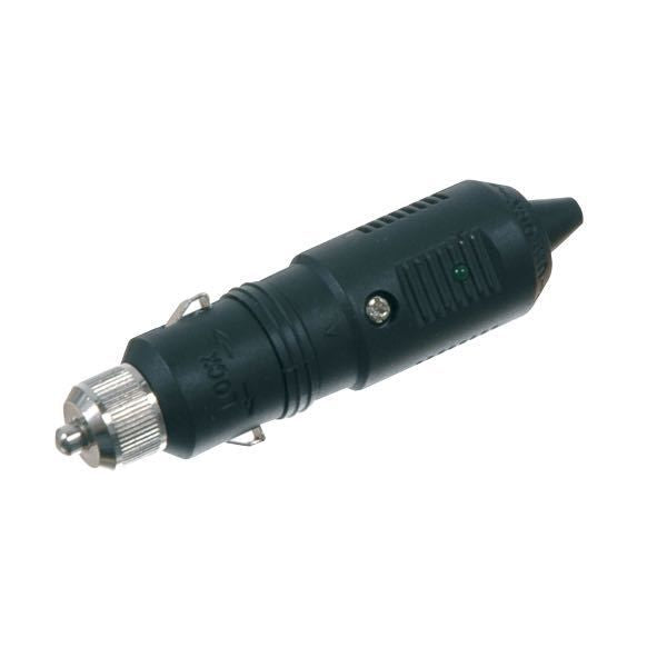 Stecker für Zigarettenanzündersteckdose mit LED-Kontrollleuchte