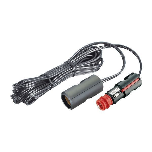 Universalstecker 12/24V 8A mit Sicherung und Kabel L=4m und Kupplung