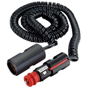 Universalstecker 12/24V 8A mit Sicherung und Spirallabel L=0