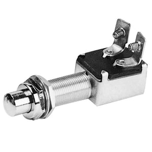 Start-/Signalhorntaster Messing verchromt Loch D=12mm