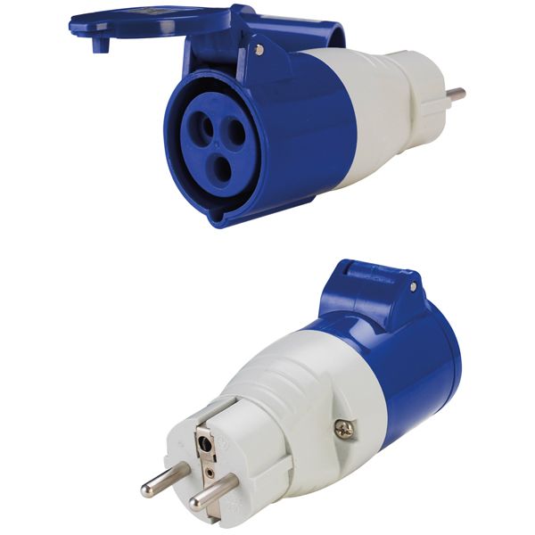 Gotthardt Adapter Schuko-Stecker auf CEE-Kupplung – Landanschluss-Adapter