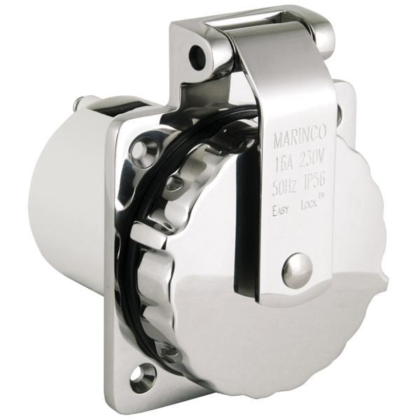 Marinco Landstromanschluss rostfreier Stahl 16A