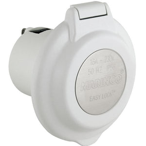 Marinco Landstromanschluss Kunststoff mit Easy-Lock-System (wasserdicht IP56) rund