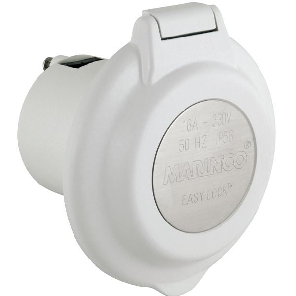 Marinco Landstromanschluss – runder Kunststoff-Einbau mit Easy-Lock-System (IP56)