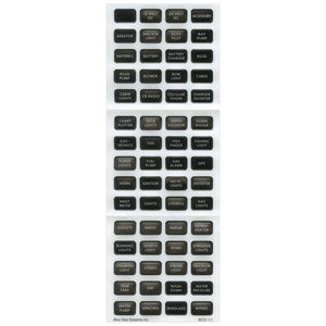 Blue Sea Systems Contura Label Satz schwarz