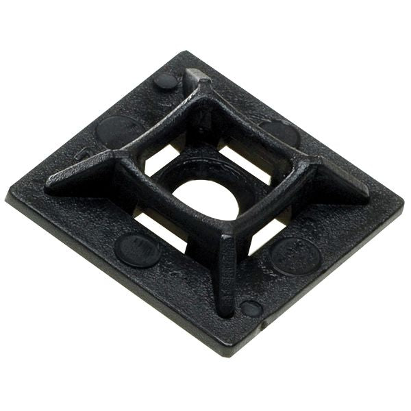 1852 Kabelbinderbefstigung mit Klebefläche 28x28mm schwarz 10 Stück