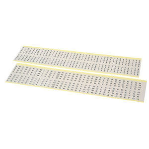 Selbstklebende Buchstaben (272 Stück)  und Zahlen (320 Stück) H=3mm