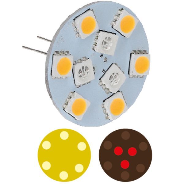 NauticLED G4 LED-Leuchtmittel – umschaltbar rot/weiß
