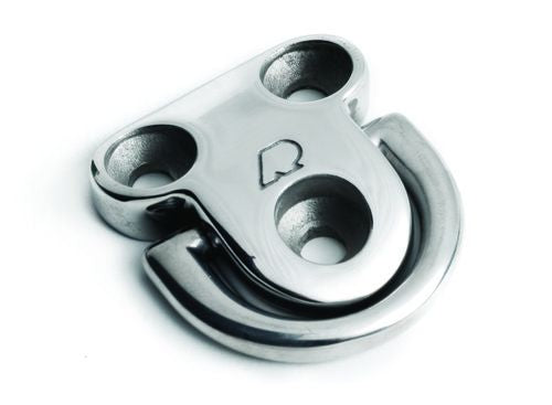 Rutgerson Decksauge klappbar rostfreier Stahl L=43mm B=40mm ID=14mm Bruchlast 1500kg