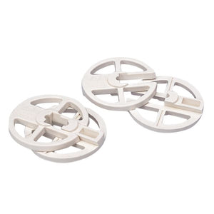 Rondo-Segelschoner KST Weiß 2-teilig 30 Paar