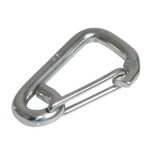 Karabinerhaken mit Auge Edelstahl