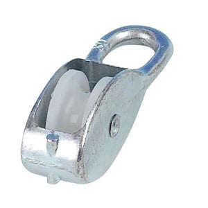 1852 Einscheibiger Block Aluminium L=65mm für Tauwerk bis D=14mm