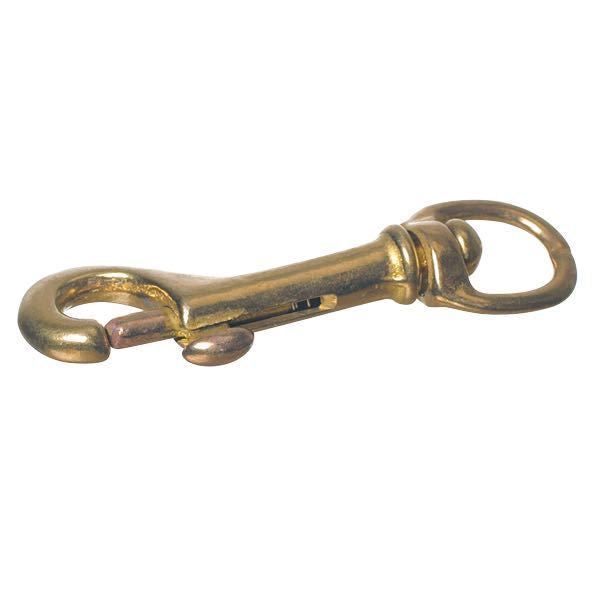 1852 Hunde Karabinerhaken Messing
