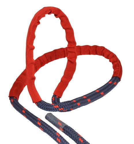 Festmacher Nylon Elastic blau/rot mit Schamfielschutz