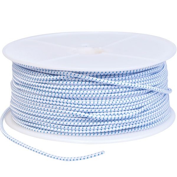 Robline Gummileine L=100m weiss/blau