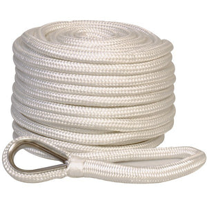 1852 Ankerleine mit Bleieinlage und Kausch – geflochtenes Ankerseil D 12 mm