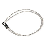 1852 Gummileine mit Haken L=30cm weiss 5 Stück