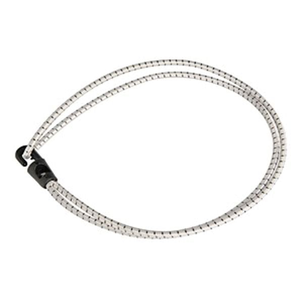 1852 Gummileine mit Haken L=30cm weiss 5 Stück