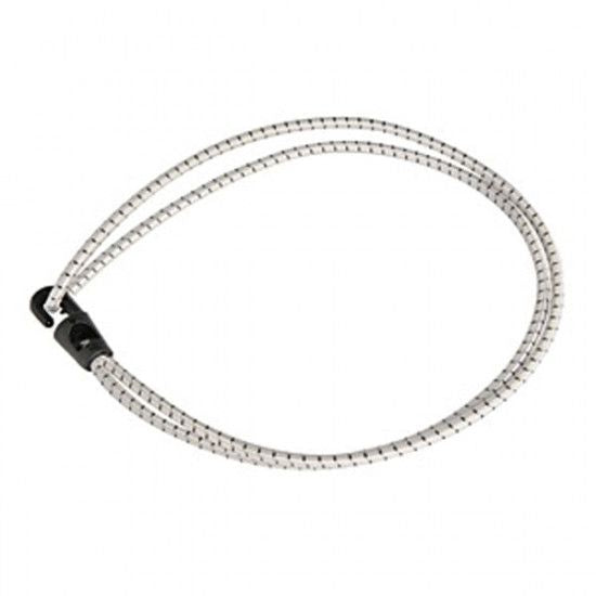 1852 Gummileine mit Haken L=50cm weiss 4 Stück