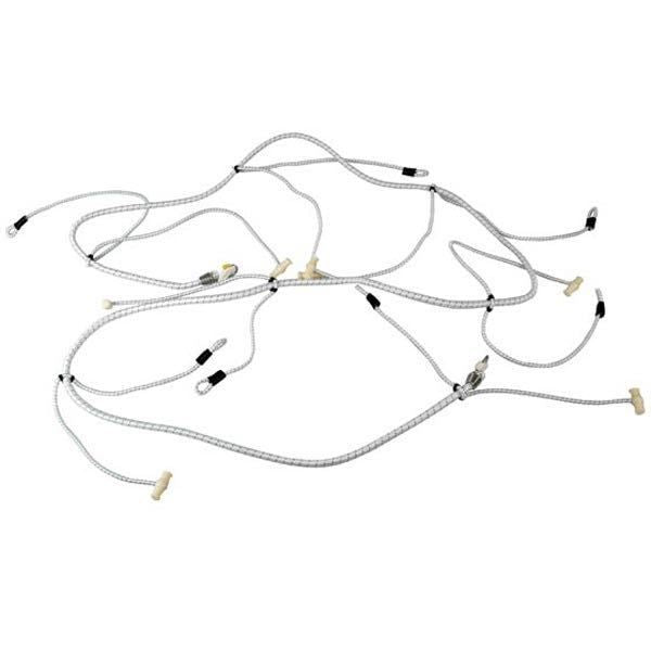 Zeiserspinne aus Gummileine D=8mm L=300cm weiss