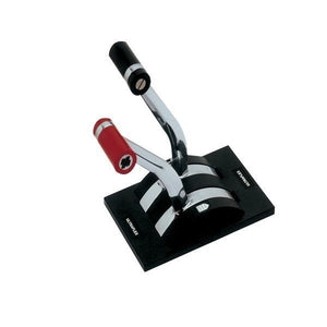 Ultraflex Doppelhebelschaltung B46 zum Einbau Aluminium verchromt gebogener Handgriff