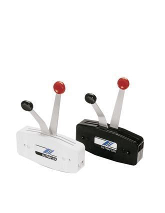 Ultraflex Zweihebelschaltung B49 Aluminium schwarz für Seitenmontage