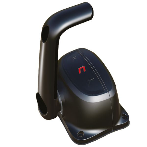 Ultraflex Einhebelschaltung B501B Aluminium schwarz für Aufbaumontage für Schaltung und Gas mit Leerlaufstellung