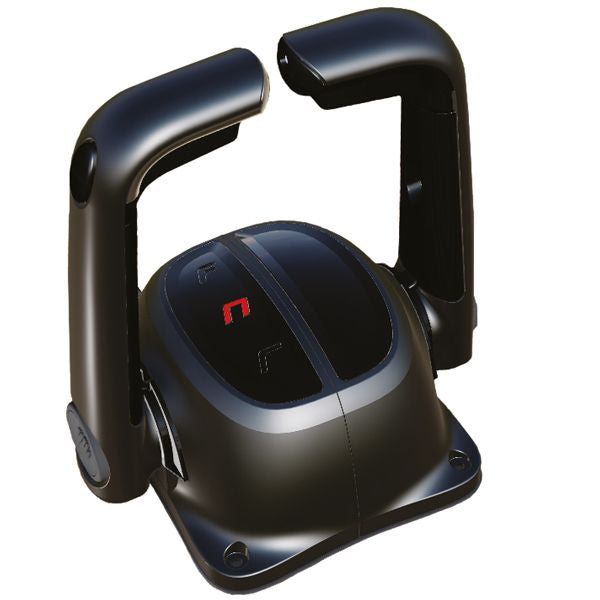 Ultraflex Doppelhebelschaltung B502B Aluminium schwarz für Aufbaumontage für Schaltung und Gas mit Leerlaufstellung