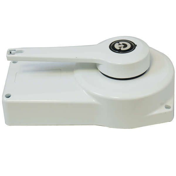 Ultraflex Einhebelschaltung B91 Aluminium weiss für Seitenmontage für Schaltung und Gas mit Leerlaufstellung und Sperre