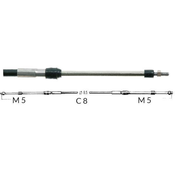 Ultraflex Heavy Duty Schaltkabel C8 – robustes Schaltkabel für Innenbordmotoren