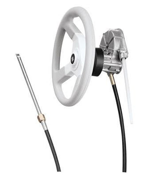 Ultraflex Lenkgetriebe T85 – seewasserbeständige Steuerbox mit schwarzem Flansch