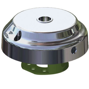 Ultraflex Montageflansch X90 verchromt mit Sperre für Lenkgetriebe T91 und T93ZT