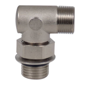 Ultraflex 90°-Fitting mit Kontermutter – Winkelanschluss für Hydraulikschlauch