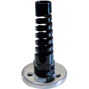 Ultraflex Schlauchschutz für Hydraulikschlauch schwarz mit Flansch aus rostfreiem Stahl