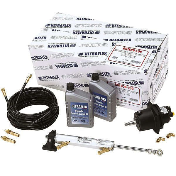 Ultraflex Hydrauliksteuerung GOTECH-I -UP18F-UC69-Schlauch 2x6m-Fittinge-2l Hydrauliköl