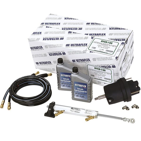 Ultraflex Hydrauliksteuerung GOTECH-II -UP20F-UC69-1-Schlauch 2x6m-Fittinge-2l Hydrauliköl