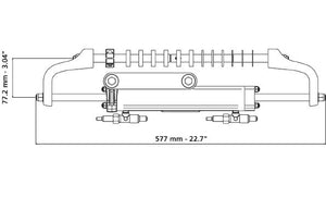 Ultraflex Hydraulikzylinder UC81-OBF Frontmontage Anschluss 3/8