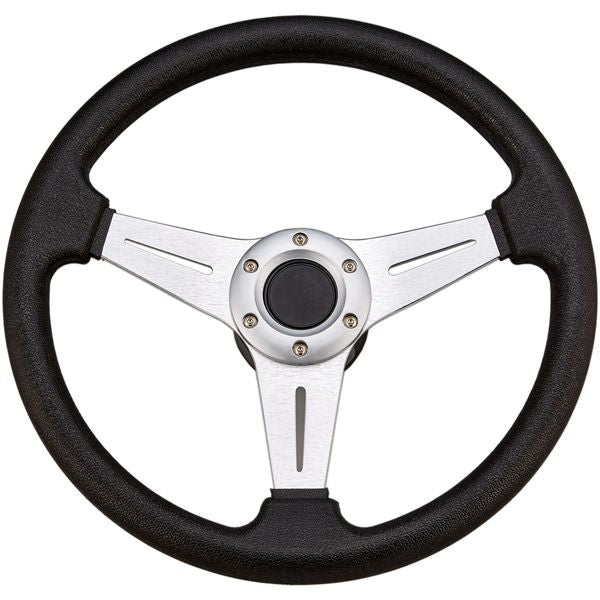 Steuerrad Aluminium schwarz mit Nabe 3/4 D=338mm