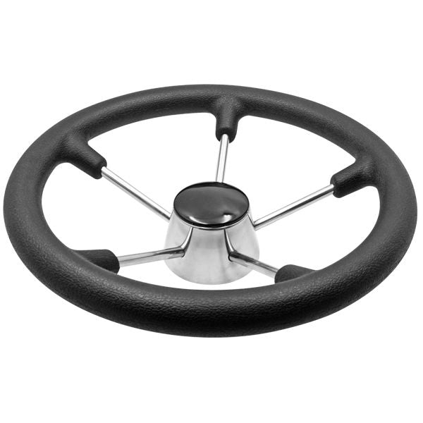 Steuerrad rostfreier Stahl mit Überzug D=280mm