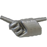 Schalldämpfer für Auspuff Kunststoff 9l für Schlauchanschluss D=40/45/50mm