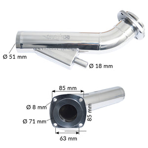 1852 Stainless steel exhaust manifold for Bukh DV36
