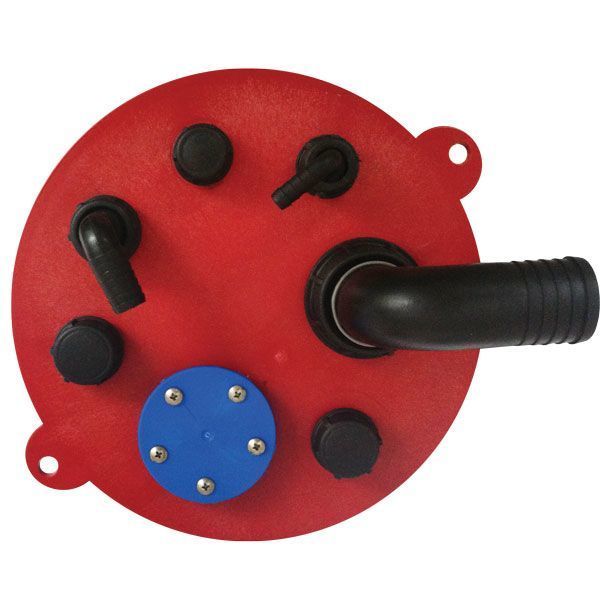 Nuova Rade Inspektionsdeckel für Kraftstofftank rot