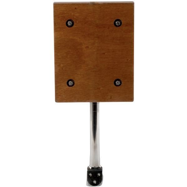 Motoraufhängung für Aussenbordmotoren an Heckkorb L=250mm B=200mm lackiertes Sperrholz mit Stütze aus rostfreiem Stahl