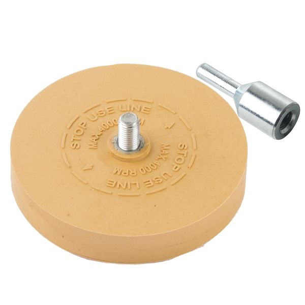 1852 Schleifteller zum Entfernen von Tape D=80mm mit Adapter für Bohrmaschinen